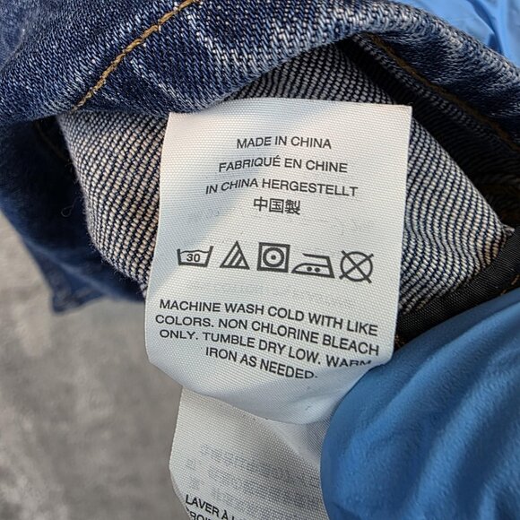 Madewell Denim Skirt Womens Size 29 Blue Button Front A Line Mini Pockets Casual - Picture 6 of 8